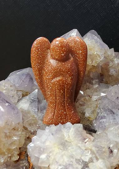 Goldstone Crystal Angel